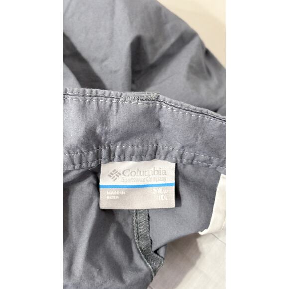 Columbia Mens Washed Out Shorts 10" Inseam Grey Flat Front Lined Size 34 R NWT - Picture 13 of 14
